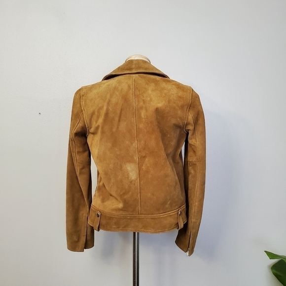 Madewell tan suede motorcycle jacket - Picture 4 of 7